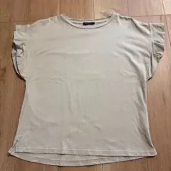 URBAN RESEARCH フリルスリーブカットソー ベージュ 半袖