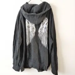 TORRID 翼プリント フルジップパーカー 　ストリート　パンク　ロック