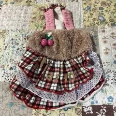 j&k animals さくらんぼチェックワンピース