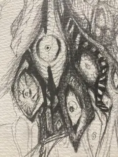手描きイラスト 目の魔物