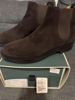 United Arrows ダークブラウン サイドゴアブーツ