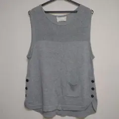 persodea グレー ノースリーブベスト LLサイズ レディース