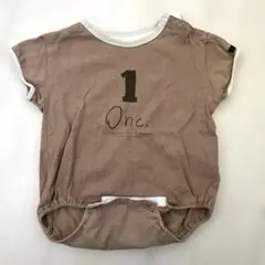 ベビー服70 シンプル 茶色