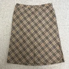 バーバリーブルーレーベル　膝丈ノヴァチェックスカート