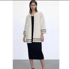 ZARA ノーカラージャケット