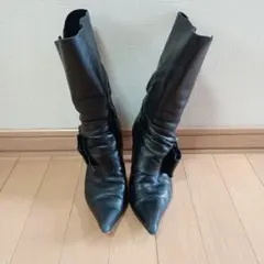 rebecca taylorレベッカテイラーロングブーツリボン付き24.5cmのサムネイル