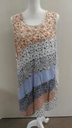 (〇4258) pettit life パッチワーク ワンピース 綿100％