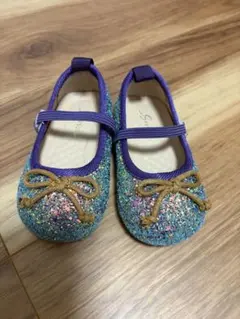 グリッター バレエシューズ