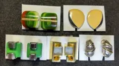 素敵なデザイン イヤリング ５点 まとめ売り #1565-96