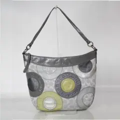 コーチ　シグネチャー トートバッグ キャンバス×エナメル