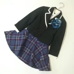 bebe 女の子 110cm フォーマルスーツ上下セット コサージュ付き