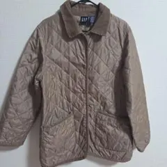 GAP キルティングジャケット ブラウン コーデュロイ襟