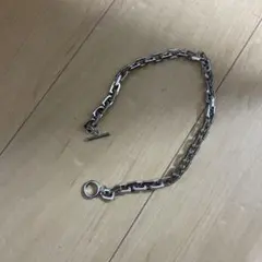 zara シルバーリンクチェーンネックレス約45cm