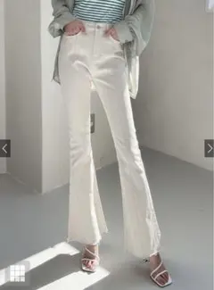 【美品】GRL グレイル　フリンジヘムフレアパンツ　XSサイズ