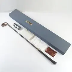 時代提げ物 喫煙具 平安 秦蔵六造 銀煙管 キセル 約36g 共箱 DR8366