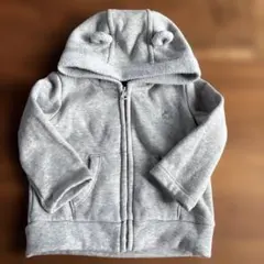 baby GAP 70cm フード付きパーカー　グレー　くまさん　耳付き