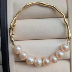 パールブレスレット　淡水真珠　カジュアル　冠婚葬祭　新品　デイリー　淡水パール