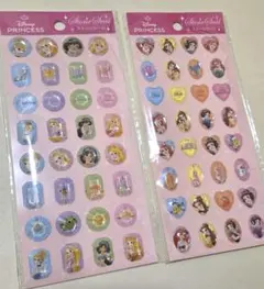 セリア Seria ディズニープリンセス ストーンシール 2枚セットのサムネイル