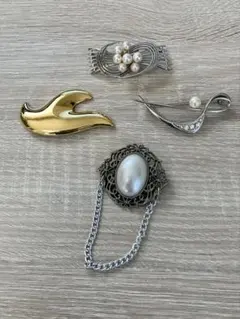 昭和レトロブローチ まとめ売り 9点セット - メルカリ