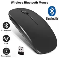 ワイヤレス　マウス Bluetooth＋2.4G無線 2-WAY 充電式マウス