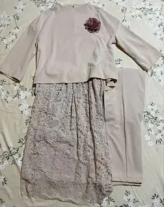 ベージュ　セレモニースーツ3点セット　新品