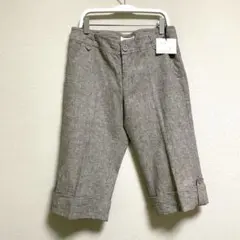 最終価格　未使用　難あり　麻混　ショートパンツ　ハーフパンツ　夏素材