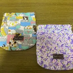 組み合わせ変更可♡新品♡ハンドメイド♡バネ口ポーチセット
