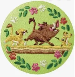 ディズニー刺繍缶バッチ　ライオンキング