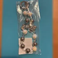 キーチェーン アクリルシルバー、未使用