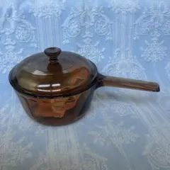 ビジョン　耐熱ガラス製片手鍋　蓋付き　コーニング　USA 1.5 ℓ