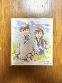 工藤新一　毛利蘭　ミニ色紙　名探偵コナン