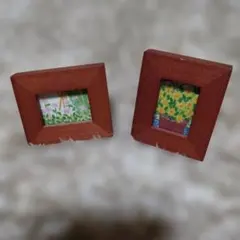 木製フォトフレーム2個セット