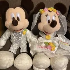 ミッキー ミニー ウェディング ぬいぐるみ