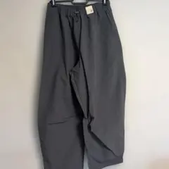 撥水ユーティリティイージーワイドパンツ チャコールグレー M 無印良品