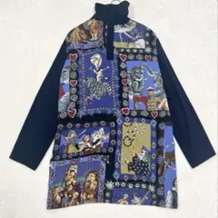 美品✨トクコプルミエヴォル ペイズリー柄襟付き前開きチュニック カーディガン 中古・古着通販】TOKUKO1erVOL (トクコプルミエヴォル) 総柄半袖