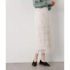 エヌ ナチュラルビューティーベーシック ケミカルレーススカート