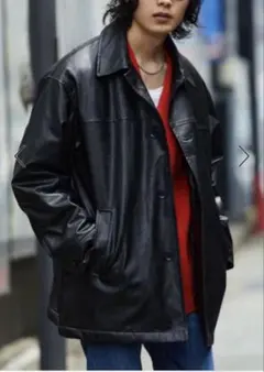 FREAK'S STORE フリークスストア　フェイクレザー カーコート M