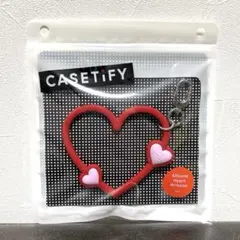 [CASETiFY] ハート型 ブレスレット ストラップ - レッドロマンス