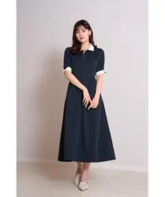 【値下なし】Her lip to Polo Tuck Flared Dress