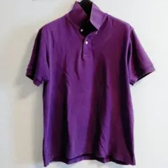 【纏め買い値引き有】ユニクロ.UNIQLO.ポロシャツ.メンズ.パープル.紫.M