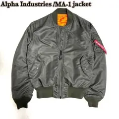 美品　アルファ　MA-1 背面ロゴ　90s リバーシブル　M 短丈 美品 アルファ MA-1 背面ロゴ 90s リバーシブル M 短丈 Alpha