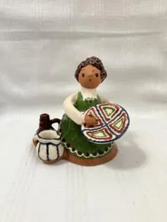 ハンガリー　カポシュヴァール　陶器の人形