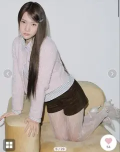 【リリーブラウン】ラメニットカーディガン(Hearts2Hearts着用)