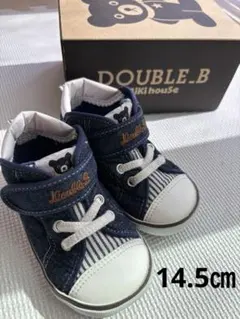 DOUBLE.B ミキハウス　スニーカー 　14.5㎝