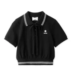 LILY BROUWN×MARY QUANT クロップドリボンポロシャツ