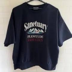 限定しまむら　Sanctuary 刺繍入りネイビーTシャツ