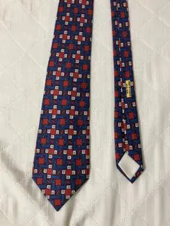 エルメス HERMES メンズ ネクタイ ブーツ 赤 青 レッド ブルー スーツ