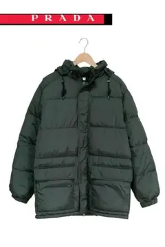 【極美品】PRADA SPORTSプラダ　ダウンジャケット カーキ&黒 フード 2025年最新】プラダダウンの人気アイテム - メルカリ