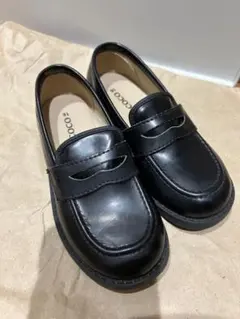 子ども用 キッズ ローファー ブラック 16cm