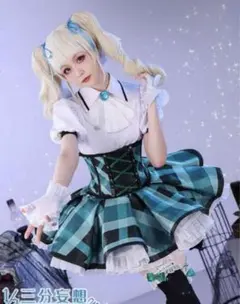 アイカツ！藤堂ユリカ　コスプレ　スクールドレス　グリーンステージコーデ　三分妄想